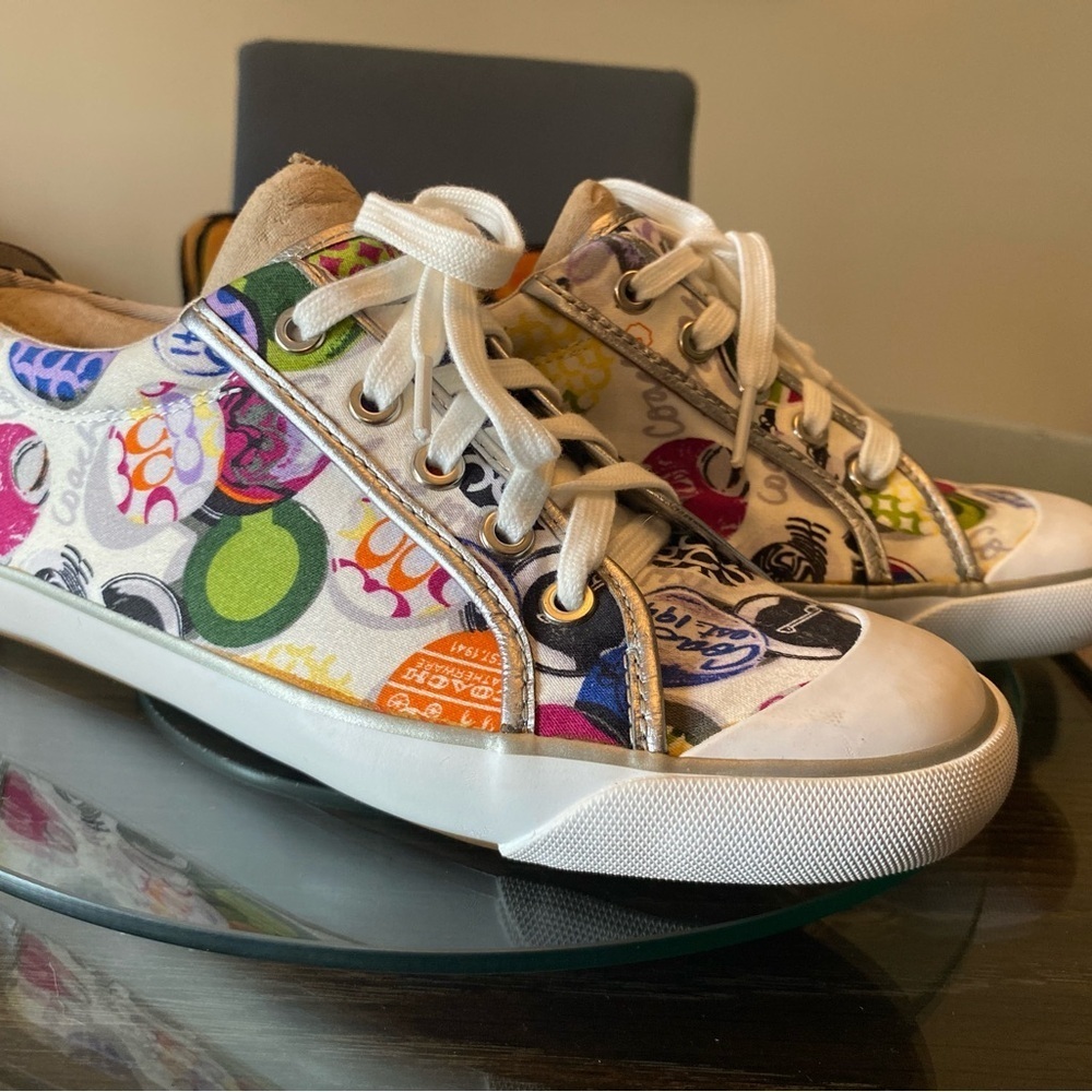 Coach Multicolor Graphic Sneakers - Picture 1 of 5